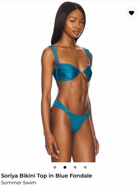 Sommer Swim Soriya Bikini Top — Teal Blue